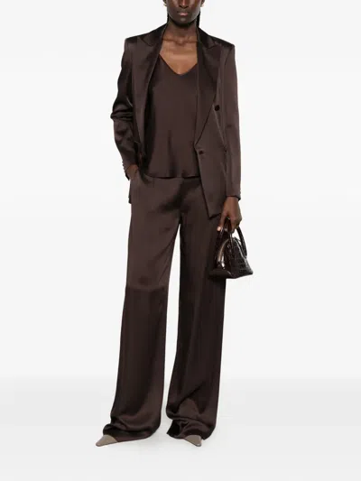 Max Mara Arca Double-breasted Blazer In Brown