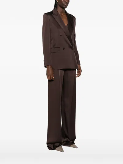 Max Mara Arca Double-breasted Blazer In Brown
