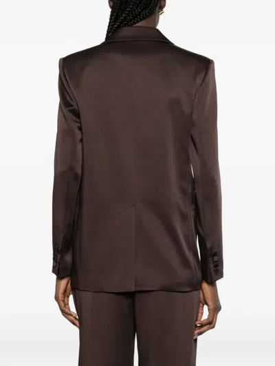 Max Mara Arca Double-breasted Blazer In Brown