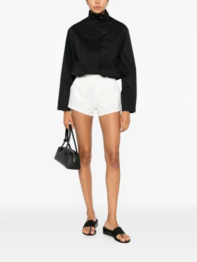 Coperni Button Tailored Shorts In White