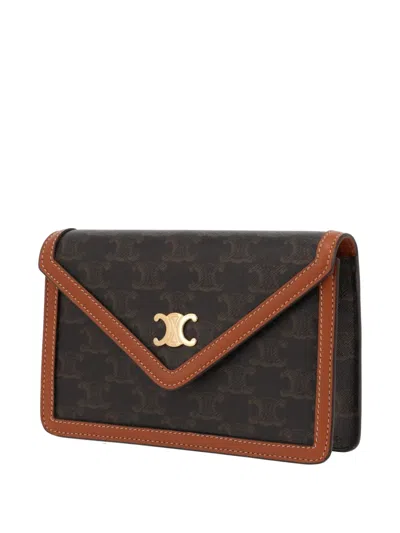 Pre-owned Celine Margo Shoulder Bag In Brown