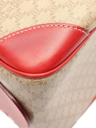 Pre-owned Celine 2000s Macadam Shoulder Bag In Neutral