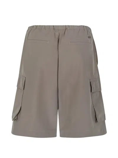 Herno Elasticated-waist Cargo Shorts In Neutral