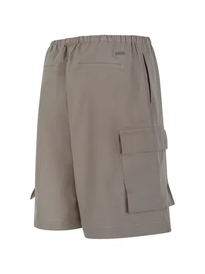 Herno Elasticated-waist Cargo Shorts In Neutral