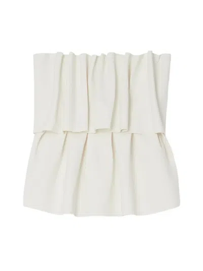House Of Dagmar Sculpted Tiered Top In Neutral