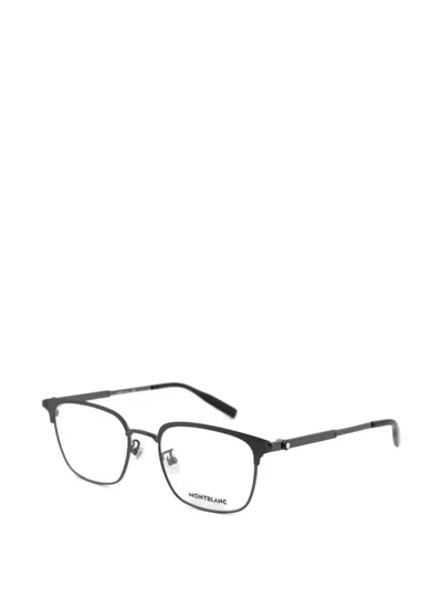 Montblanc Square-frame Glasses In Black