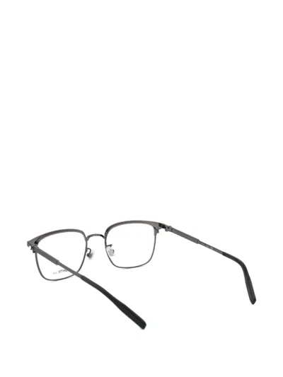 Montblanc Square-frame Glasses In Black