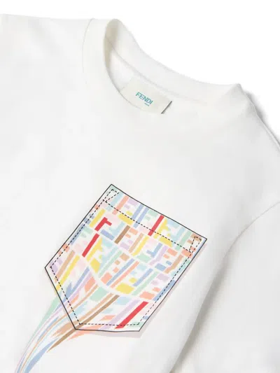 Fendi Logo-print T-shirt In White