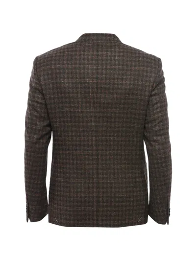 CHECKED PATCH-POCKET BLAZER