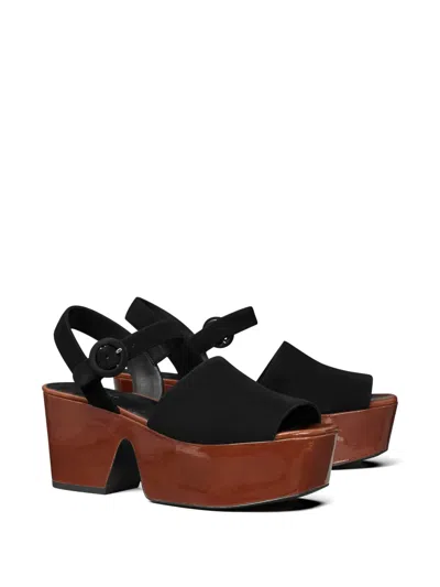 Tory Burch Platform Sandals In Black