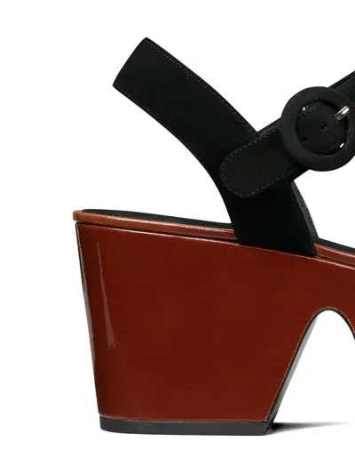 Tory Burch Platform Sandals In Black