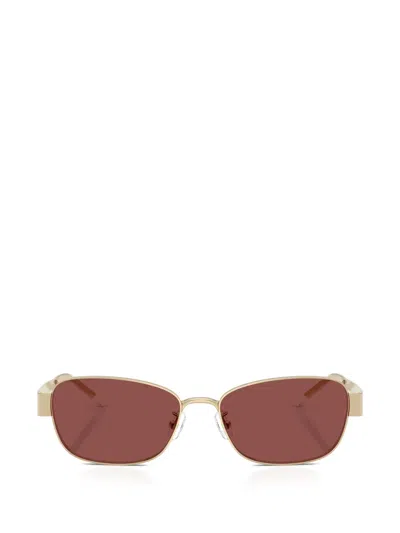 Tory Burch 55mm Gradient Polarized Rectangular Sunglasses In Gold