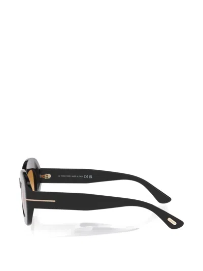 Tom Ford Islay 50mm Small Rectangular Sunglasses In Black