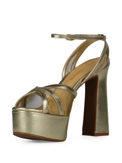 Carrano Metallic-effect Mesh-panel Sandals In Multi