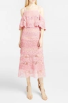 ELIE SAAB Cold-Shoulder Lace Dress