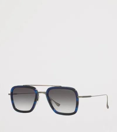 Dita Titanium Aviator Sunglasses In Multi