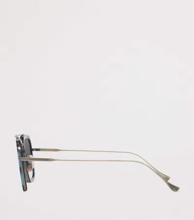 Dita Titanium Aviator Sunglasses In Multi