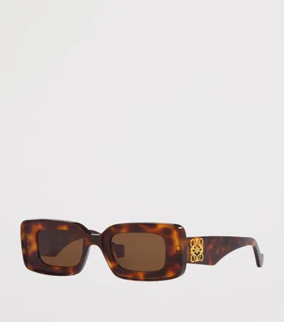 Loewe Chunky Anagram 46mm Rectangular Sunglasses In Multi