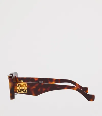 Loewe Chunky Anagram 46mm Rectangular Sunglasses In Multi