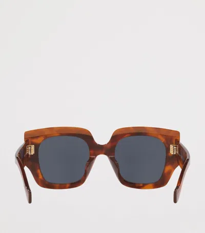 Loewe Anagram Acetate Square Sunglasses In Multi