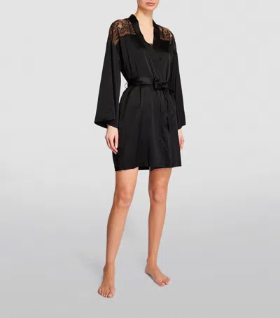 Aubade Midnight Whisper Robe In Black