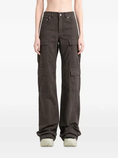 Rick Owens Drkshdw Multi-pocket Cargo Pants In Brown