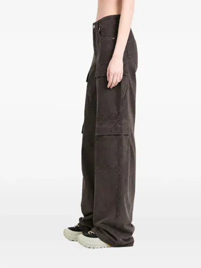 Rick Owens Drkshdw Multi-pocket Cargo Pants In Brown