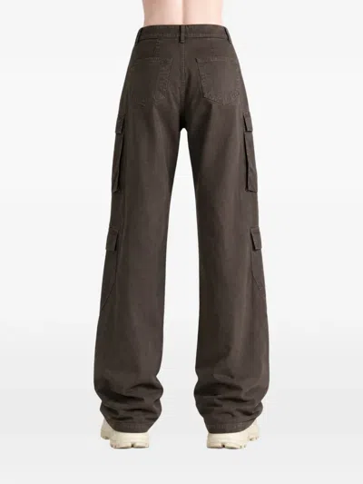 Rick Owens Drkshdw Multi-pocket Cargo Pants In Brown