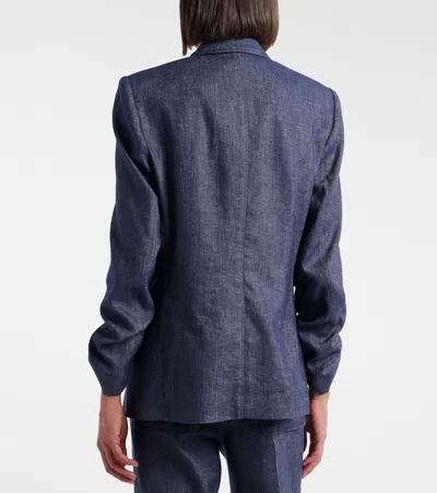 Dorothee Schumacher Braided-detail Denim Blazer In Blue