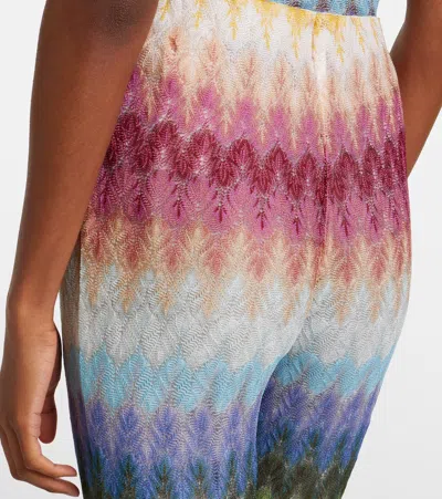 Missoni Mid-rise Flared Pants In Multi