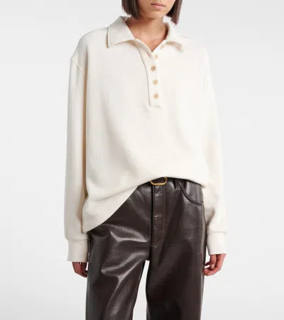 Citizen Of Humanity Vintage Inspired Polo Sweatshirt In White