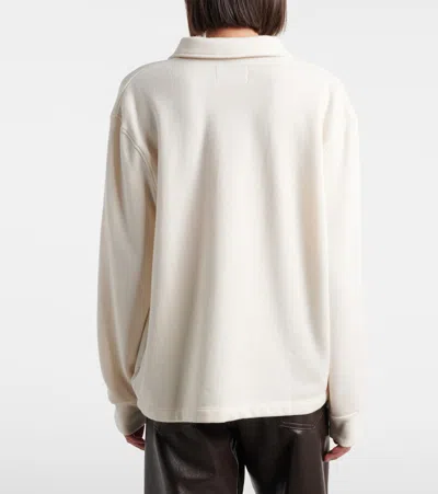 Citizen Of Humanity Vintage Inspired Polo Sweatshirt In White
