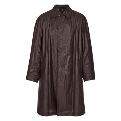 Ferragamo Lightweight Shell Coat In Brown
