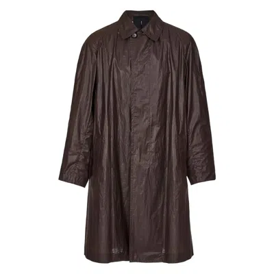 Ferragamo Lightweight Shell Coat In Brown