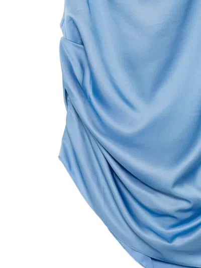 Jnby 비대칭 드레이프 탑 In Blue