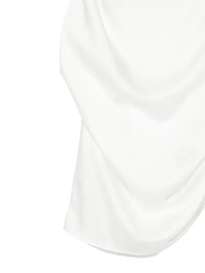 Jnby 드레이프 탱크 탑 In White