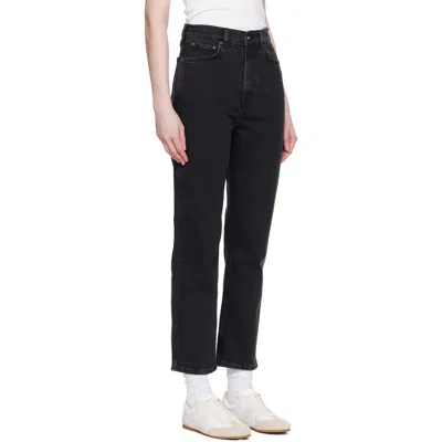 Anine Bing Belt-loop Jeans In Black