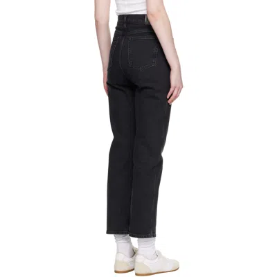 Anine Bing Belt-loop Jeans In Black
