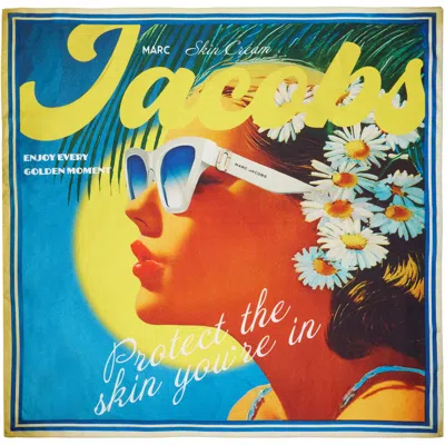 Marc Jacobs Multicolor Sun Poster Silk Scarf In Multi