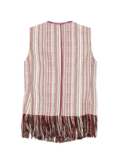 Less Fringed Vest In Multi