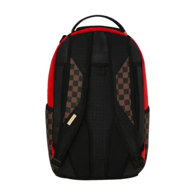 Sprayground Katana Check Boss Backpack 'brown Red'