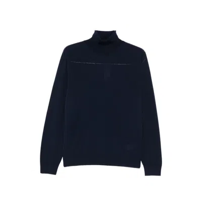 Canali Roll-neck Sweater In Black