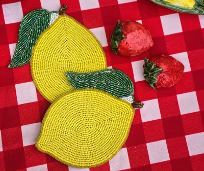 Les-ottomans Barware Multicolour Uni In Yellow
