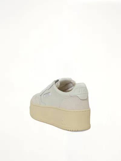 Autry Platform Low Sneaker In White