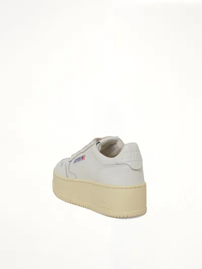 Autry Platform Low Sneaker In White