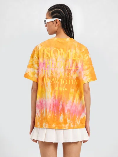 Palm Angels Printed T-shirt In Gold