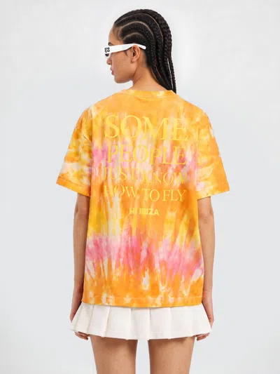 Palm Angels Printed T-shirt In Gold