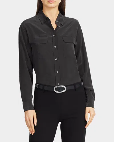 Rag & Bone Harper Leather Belt In Black