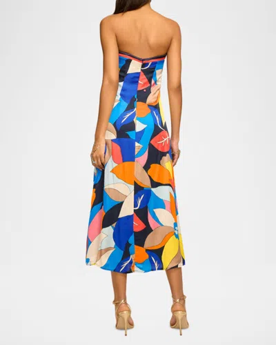 Ramy Brook Isley Printed Strapless Midi Dress In Multi