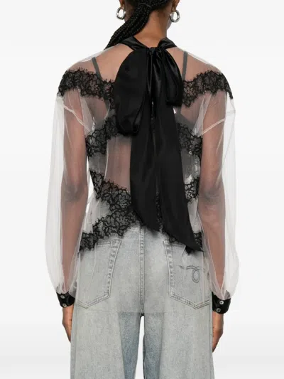Viktor & Rolf Bluse Mit Spitzenborten In Multi